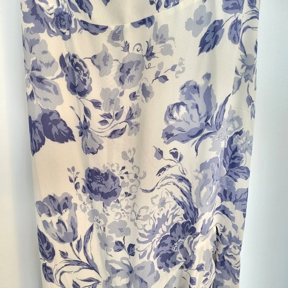 Reformation Liana Asymmetric Ruffled Floral-print Dress - Picture 11 of 16